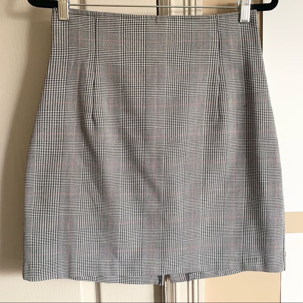 Vintage | Glen plaid mini skirt